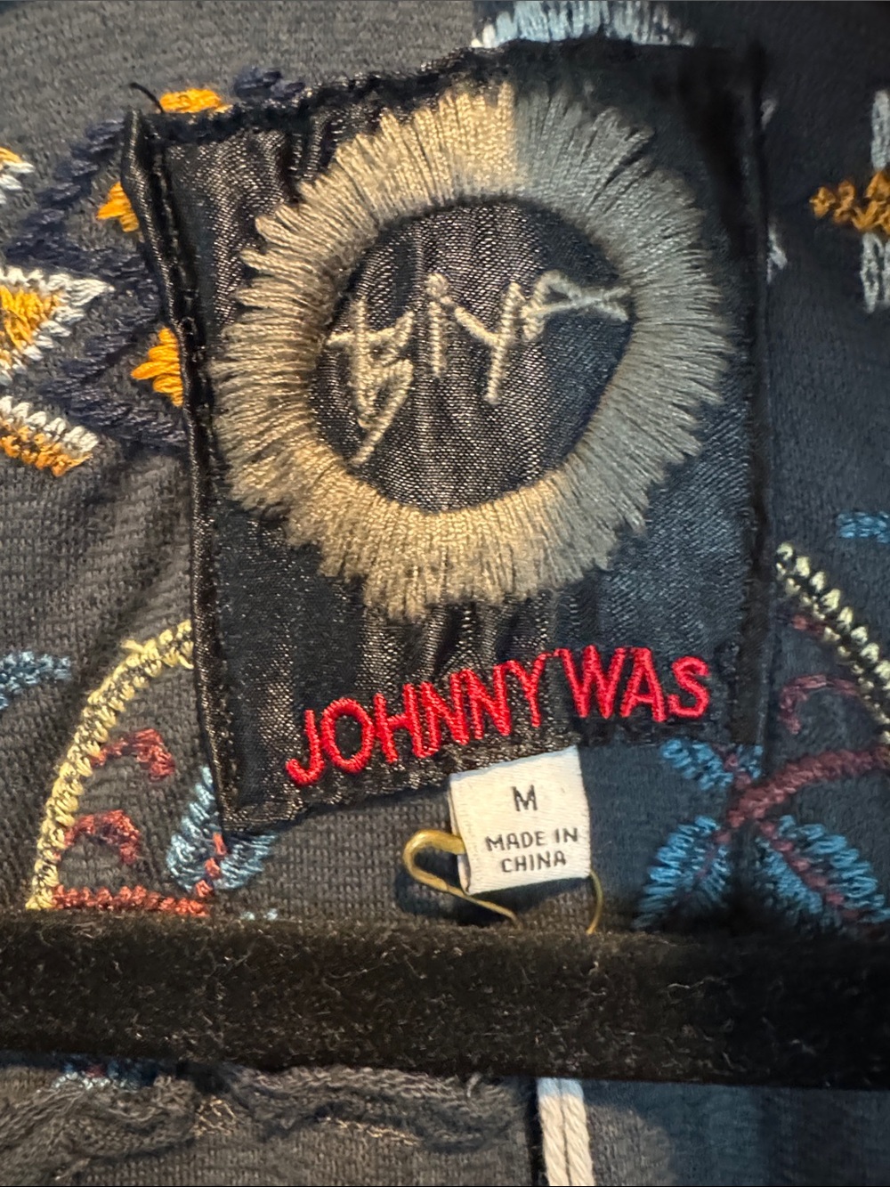 Johnny Was NWT Embroidered Boho Cardigan with Floral Details - Picture 4 of 5